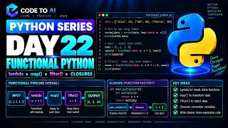 Information Python Series – Day 22 | lambda, map(), filter() & Closures | Telugu News