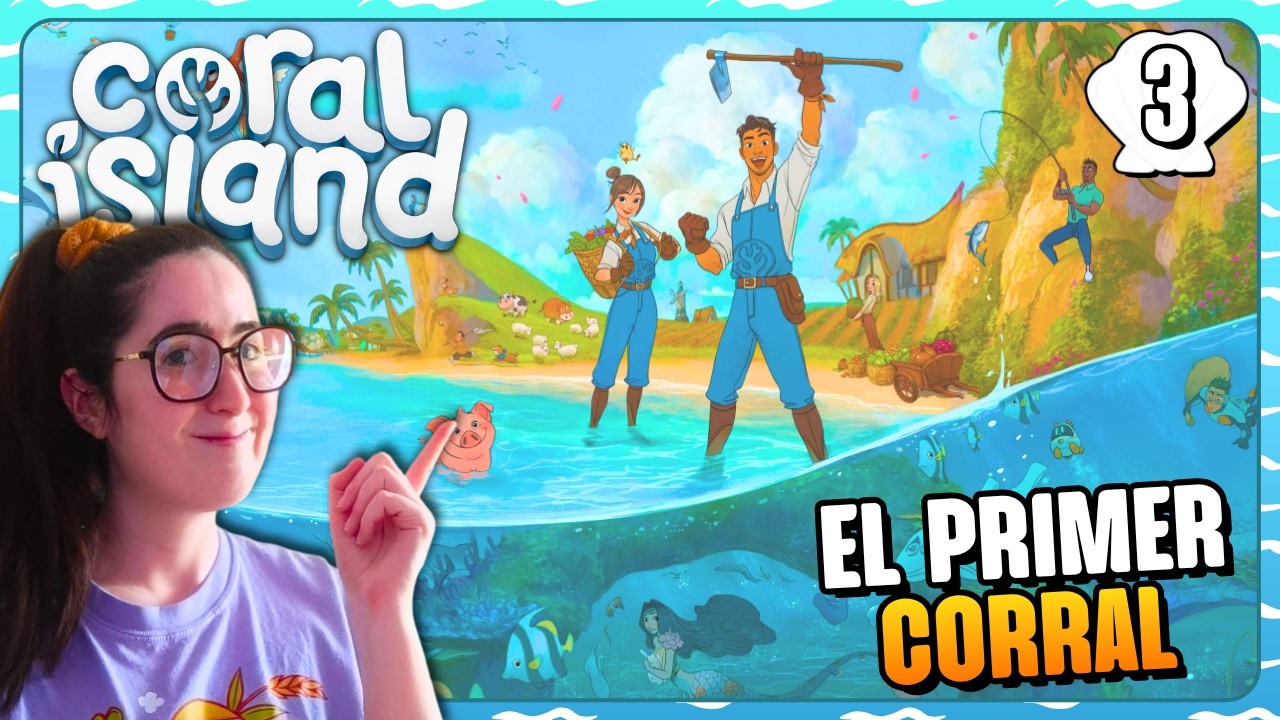 🔴 ¡Construimos nuestro primer corral! 🌺 Coral Island #3