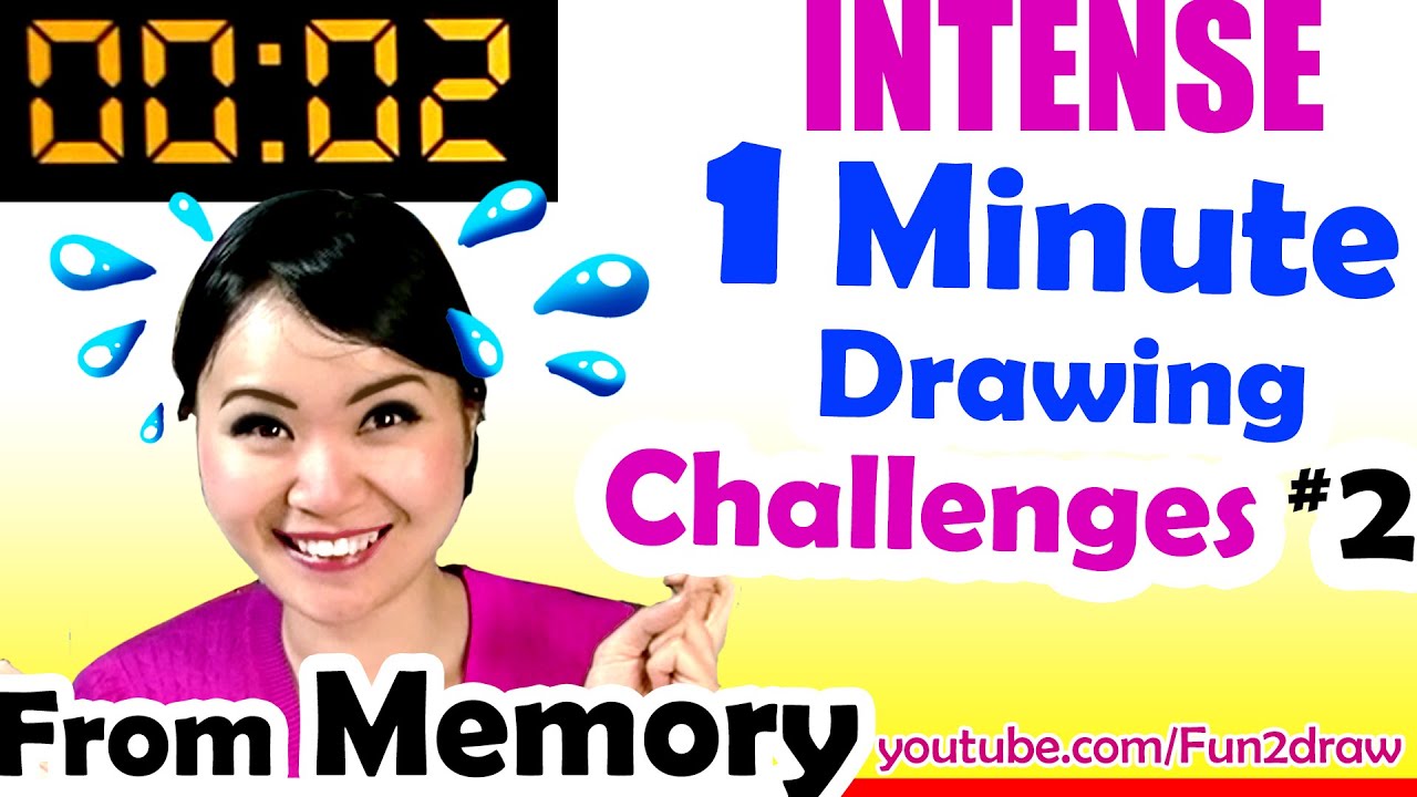 Draw from MEMORY | 1 Minute  Art | REAL TIME ART CHALLENGE! | Mei Yu