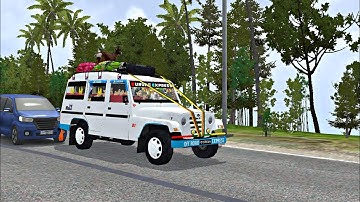 Mahindra Bolero pickup car mod bussid || bus simulator indonesia game || @SPGamer07-k4|