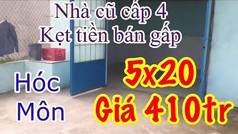 (Đã Bán) Chính Chủ kẹt tiền SHR cấp 4 dt 5x20 chỉ 410tr ở Hóc Môn gần trường Nguyễn Văn Bứa.
