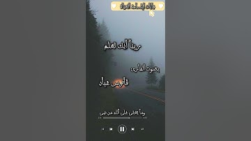 حالات واتس اب قران بصوت القارئ فارس عباد ✨🍃🤍 قِأّنِأّتّ أّبِتَّّسأّمَةّ أّلَحٌيِّأّةّ