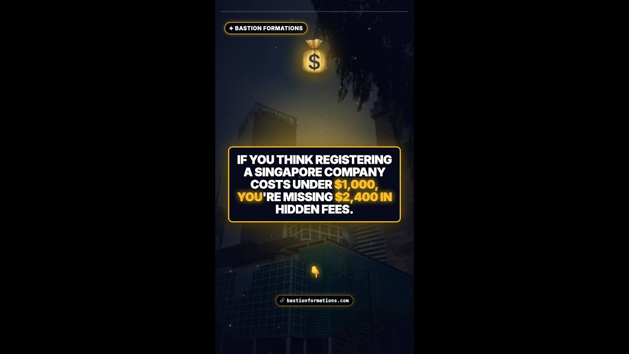 Singapore Company Registration Costs $2,915 in 2026 (Not $600)