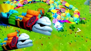 Snake Rivals - RAINBOW SPACEMAN KING! Classic Mode Gameplay - Zero to Hero screenshot 5