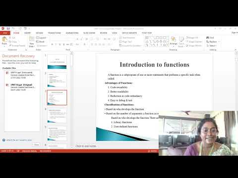 Functions and Pointers || PS&FCP || CSE || KRCT