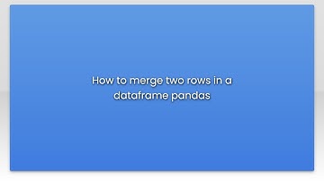 How to merge two rows in a dataframe pandas