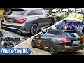 Mercedes CLA 45 AMG vs C43 AMG | 0-250km/h ACCELERATION TOP SPEED POV & Exhaust SOUND by AutoTopNL