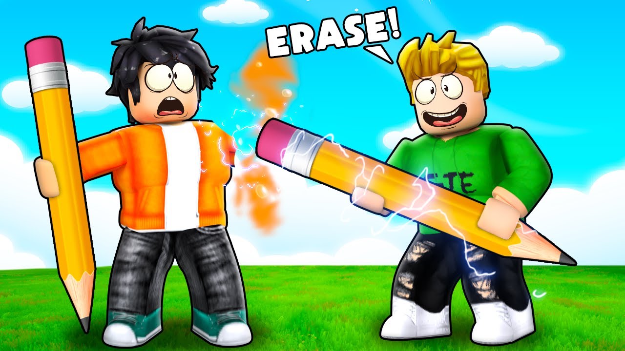 ROBLOX BUT WE HAVE MAGIC PENCILS!