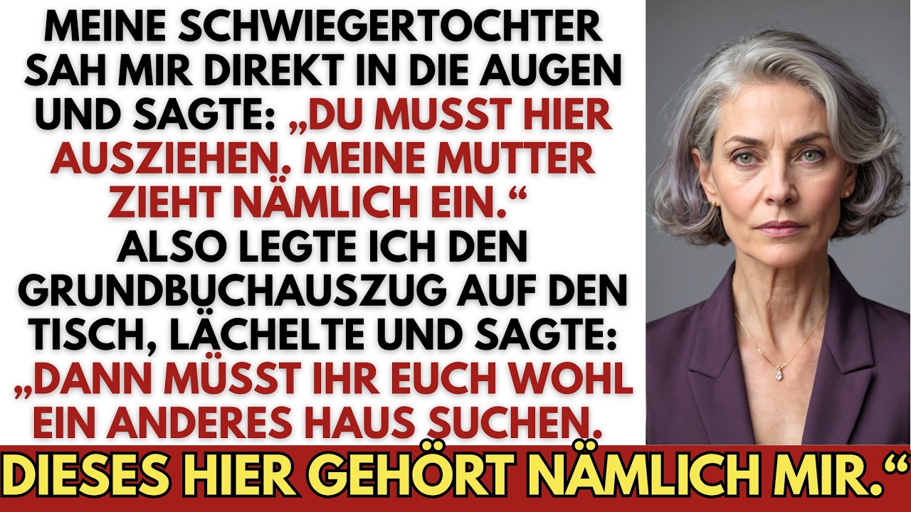 Als meine Schwiegertochter ihren Eistee so hart auf meine Kücheninsel knallte, dass die Flasche wackelte, sah sie mir direkt in die Augen: „Du musst hier ausziehen. Meine Mutter zieht ein.“ Ich...