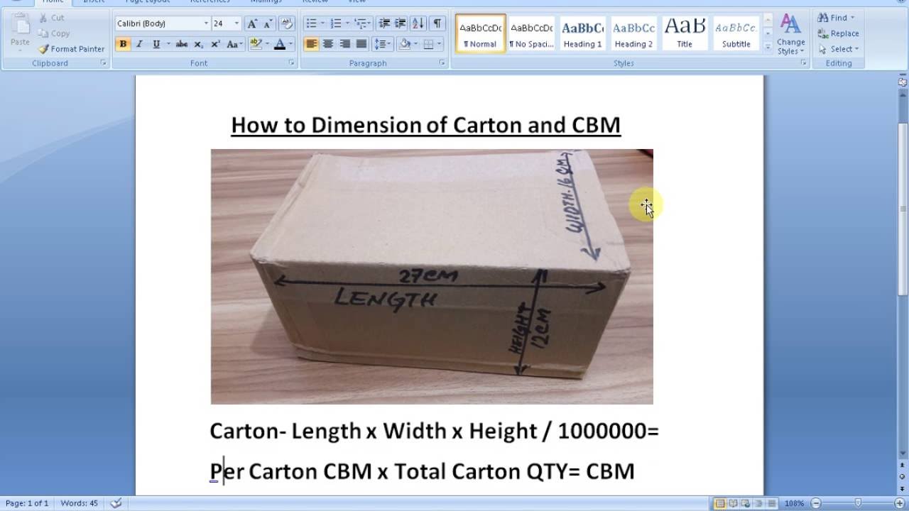 How To Dimension Of Carton And CBM YouTube how-to-dimension-of-carton-and-cbm-youtube