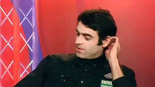 Ronnie O`Sullivan expressing his thoughts about Peter Ebdon