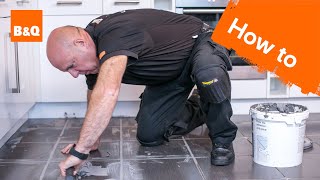 How to tile a floor part 3: grouting