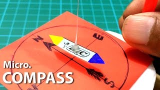 Create an Amazing Compass from your homemade materials (Micro Version) | Creative Channel