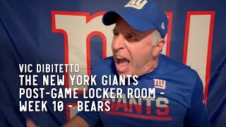 The New York Giants Post-Game Locker Room - Week 10 - Bears