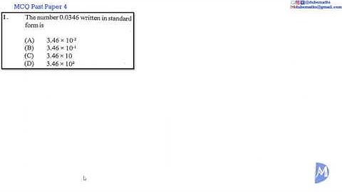 Multiple Choice 4 | 1,2,3,4,5&6 | CXC CSEC Mathematics | Computation