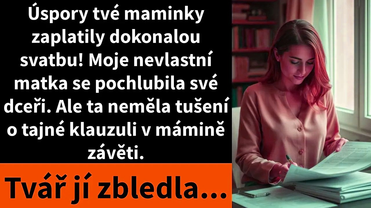 Textová zpráva s fotkou Amandy ve svatebních šatech, které jsem okamžitě poznala, mi přišla přímo uprostřed směny. Popisek od mé nevlastní matky Diany byl jasný: „Úspory tvé matky zaplatily tu...