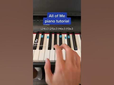 All of Me - John Legend easy piano tutorial! - YouTube