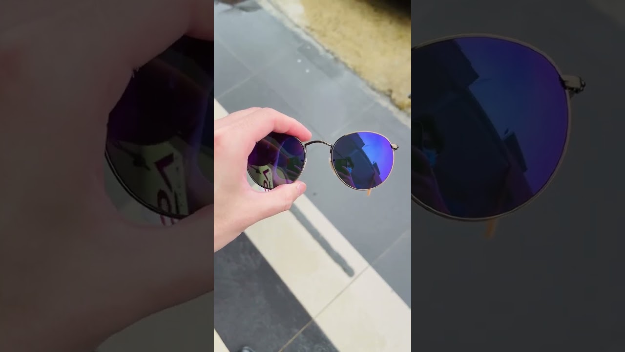 Ray Ban Round Metal 3447 Polished-Bronze Copper / Violet  display picture 1