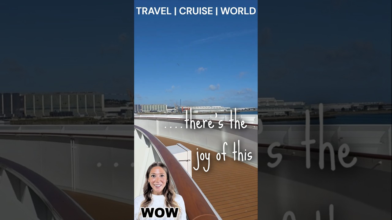 When your cruise cabin is right at the front of the ship!