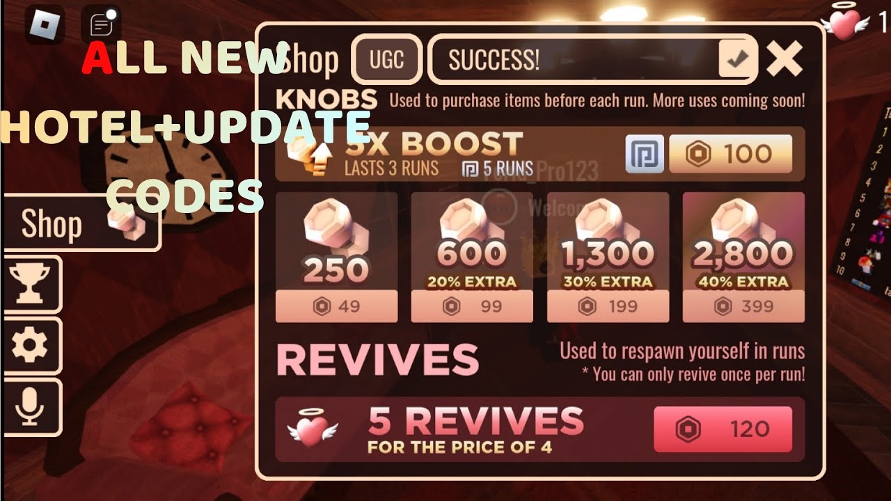 Hotel+ Update Codes in Doors! Roblox Doors Update Codes YouTube