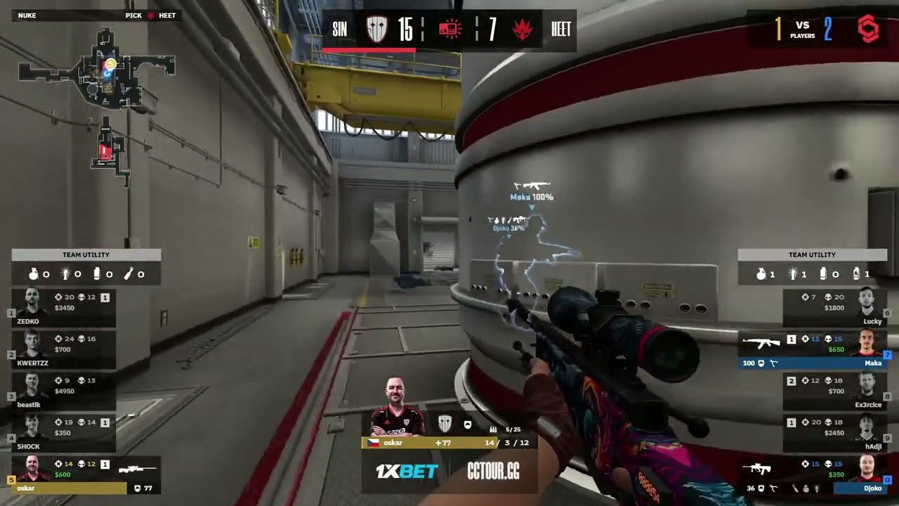 OSKAR 1V2 NO SCOPE CLUTCH TO WIN THE MAP