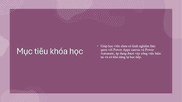 Buổi 1:  Giới thiệu Power Platform và Power Apps