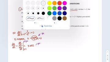 2012 AP Calculus BC: question 2 Parametric
