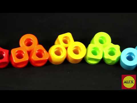 Цветные гаечки ALEX Toys Tots First Chunky Pegs #1953