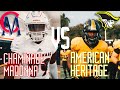 TWO SAVAGE DEFENSES WENT AT IT!! || American Heritage VS Chaminade high school football