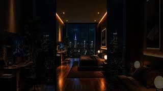 Quiet Work 🌃 Midnight Skyline Office