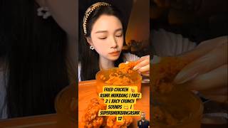 Cheesy Turkey Noodles 🍜 &amp; Fried Chicken 🍗 ASMR Mukbang | Part 2 | Juicy Crunch Sounds 😋