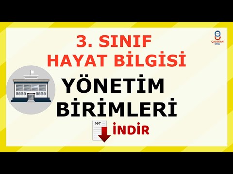 3. Sınıf Hayat Bilgisi - Yönetim Birimleri