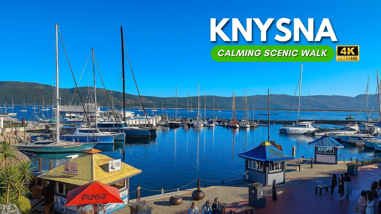 Knysna Waterfront Scenic Walk | Garden Route South Africa | 4K60 - ASMR