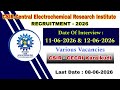 CSIR-Central Electrochemical Research Institute (CECRI), Karaikudi Recruitment 2026-Project Asst