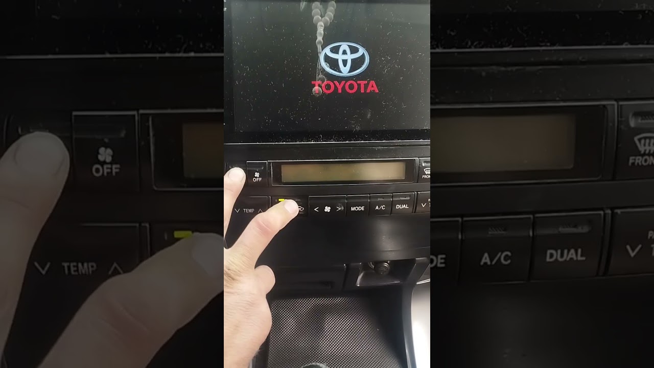 Тойота. Самодиагностика климат-контроля.