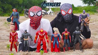 Spider-Man Superman Rescues the Avengers, Iron Man, Thanos, Bat Man, Superman|Spider-Man