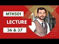 MTH 501 lecture 36 | MTH 501 Lecture 37| MTH501 short lecture 36 | MTH 501 short lecture 37