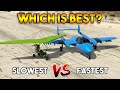 GTA 5 ONLINE : FASTEST PLANE PYRO VS SLOWEST PLANE ULTRALIGHT (WHICH IS BEST?)