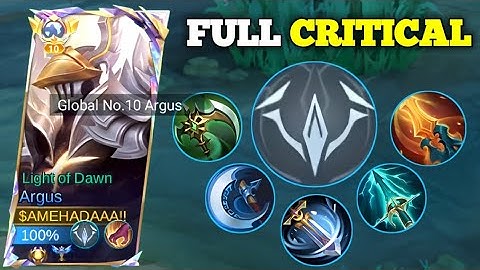 WTF DAMAGE! ARGUS FULL CRITICAL BUILD 100% AUTO ONE HIT DELETE 🔥 | BUILD ARGUS 2024 |