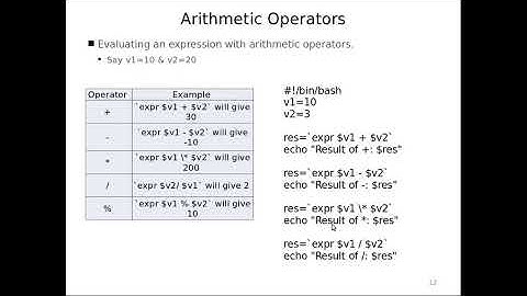 Linux Shell Scripting | Unit 3 | Shell Operators | Arithmetic | Part 2 of 11
