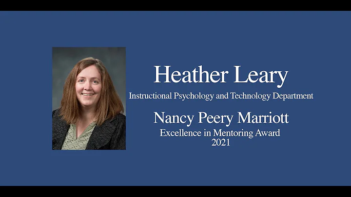 Nancy Peery Marriott Award - Heather Leary
