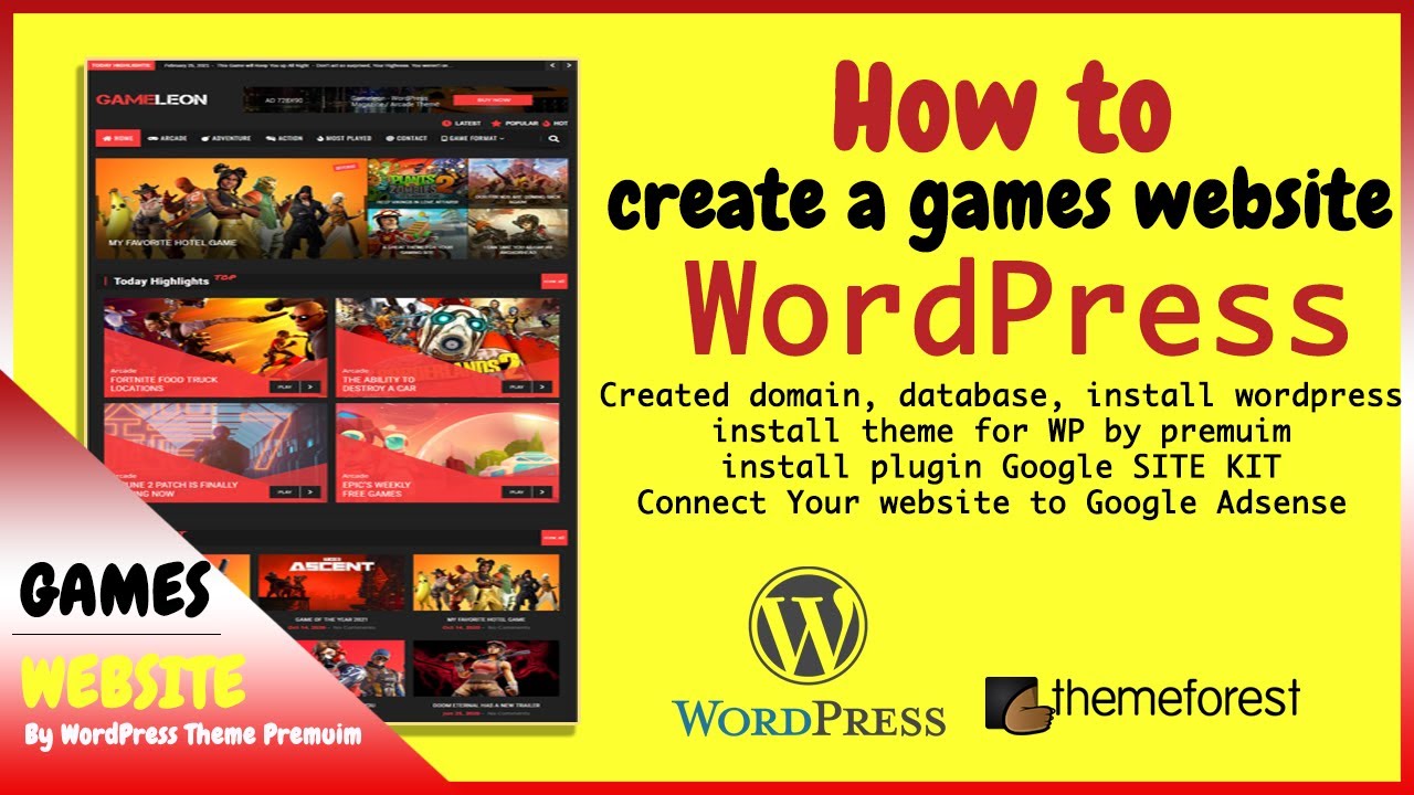 How to Use WordPress to Create a Gaming Website