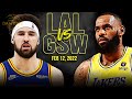 Golden State Warriors vs Los Angeles Lakers Full Game Highlights | Feb 12, 2022 | FreeDawkins