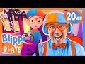 Trick-or-Treating in ROBLOX! 🍭🎃 | BEST OF BLIPPI PLAYS | Roblox Gaming Videos for Kids