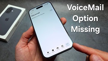 FIX - VoiceMail Option Missing & Can