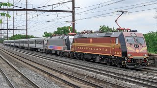 Double Header Train on the New Jersey Transit Northeast Corridor in New Brunswick #3846 ALP46A