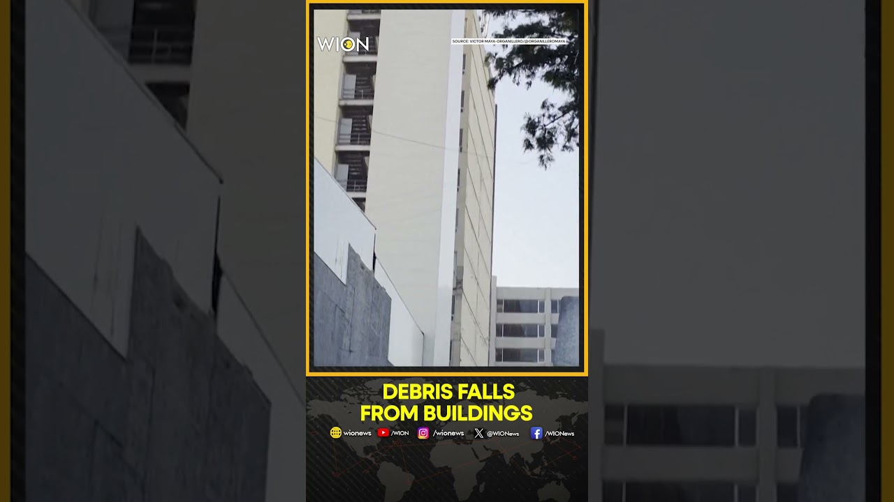 Debris Falls From Buildings as Powerful Quake Rattles Mexico City | WION Shorts