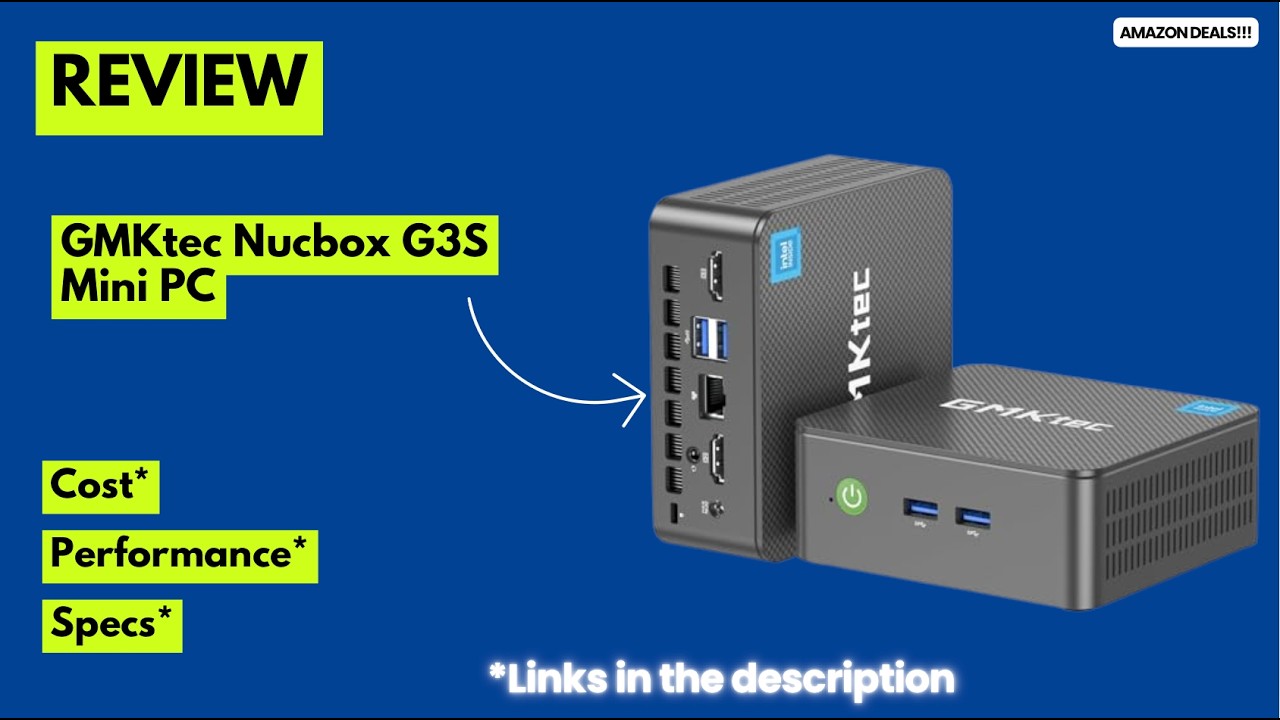 GMKtec Nucbox G3S Mini PC Review⚡Intel N95 (3.4GHz) | 8GB RAM +