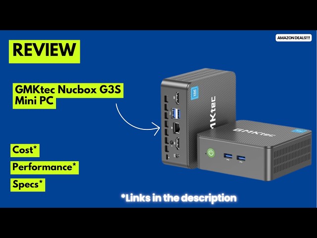 GMKtec Nucbox G3S Mini PC Review⚡Intel N95 (3.4GHz) | 8GB RAM +