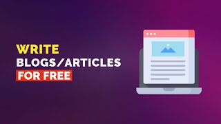 Write Blogs & Articles without Writing them (Free Tool)